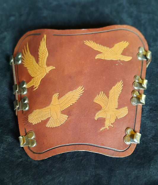 Armschützer - mit 4 Greifvogel-Motiven